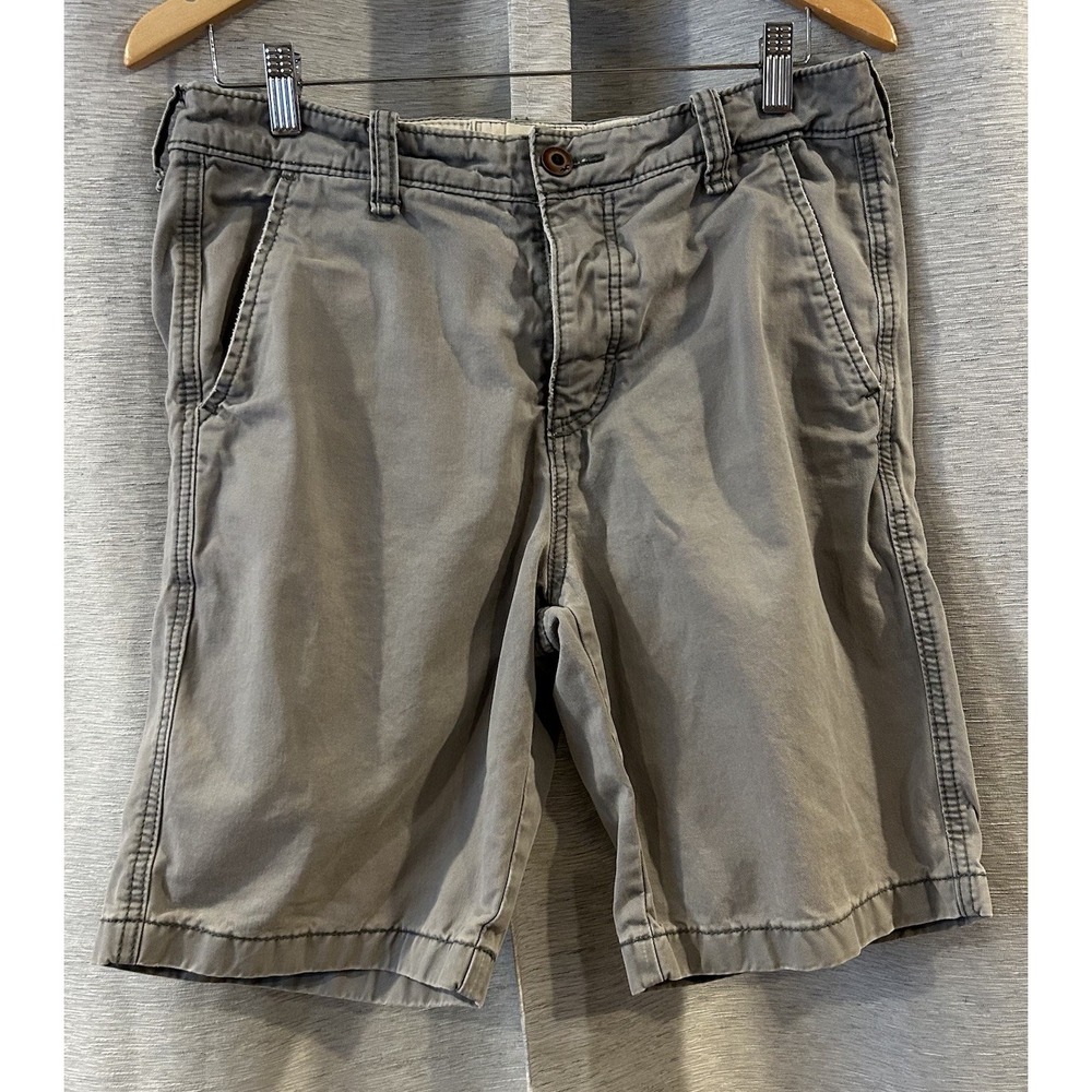 Hollister California Shorts Men's Size 32 Khaki Gray Button Fly Golf